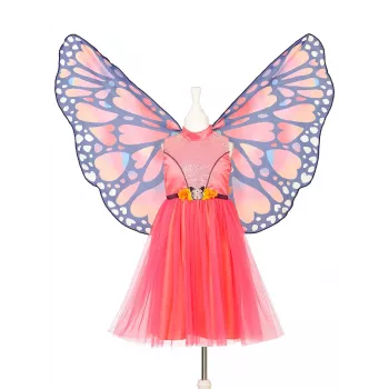 Souza Butterfly Papillon Kostīmu Kleita un Spārni 5-7 Gadiem