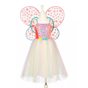 SOUZA! Flora Butterfly Fairy Costume Set - Dress and Wings for Girls 5-7 Years