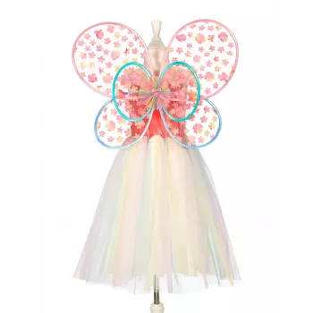 SOUZA! Flora Butterfly Fairy Costume Set - Dress and Wings for Girls 5-7 Years