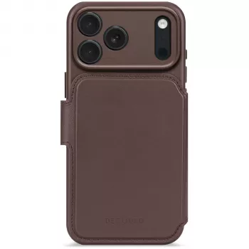 Decoded Leather Detachable Wallet for iPhone 17 Pro with MagSafe - Chocolate Brown