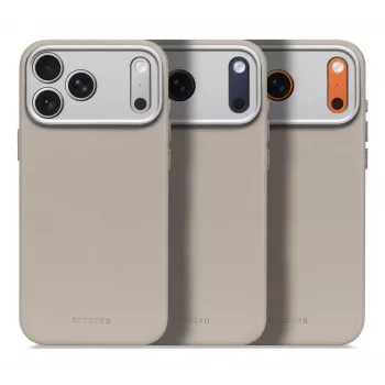 Decoded ādas aizmugures vāciņš iPhone 17 Pro Max MagSafe saderīgs, Solid Clay