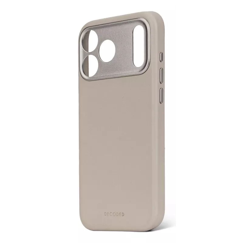 Decoded ādas aizmugures vāciņš iPhone 17 Pro Max MagSafe saderīgs, Solid Clay
