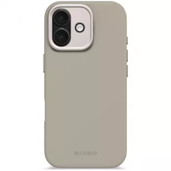 Decoded AntiMicrobial Silicone aizmugurējais vāciņš iPhone 17 MagSafe saderīgs, mīksts taupe