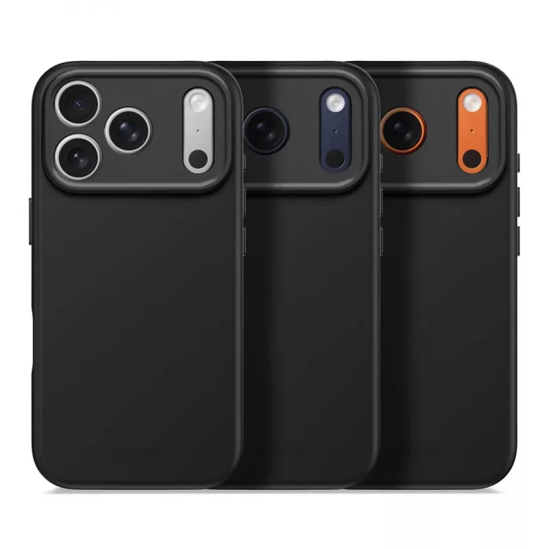Decoded AntiMicrobial Silicone Back Cover for iPhone 17 Pro with MagSafe (Phantom Black)