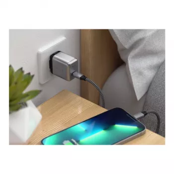 Satechi 20W USB-C PD sienas lādētājs, melns/pelēks