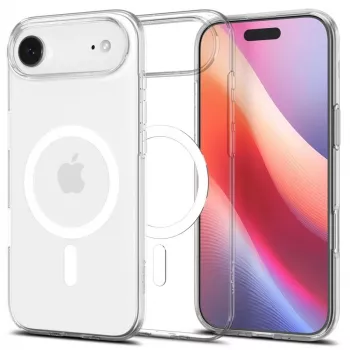 Spigen Liquid Crystal Mag Magsafe iPhone 17 Air Caurspīdīgs/Balts