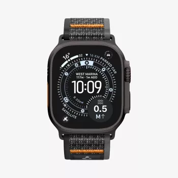 Spigen Athlex Air 2 Apple Watch siksniņa 44/45/46/49 mm Active Black/Orange