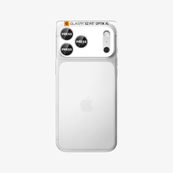 Spigen Optik Pro XL Glass EZ Fit Camera Protector for iPhone 17 Pro Max, Silver