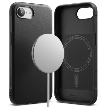 RINGKE ONYX Magnetic MagSafe Maciņš iPhone 16E / 17E, Melns