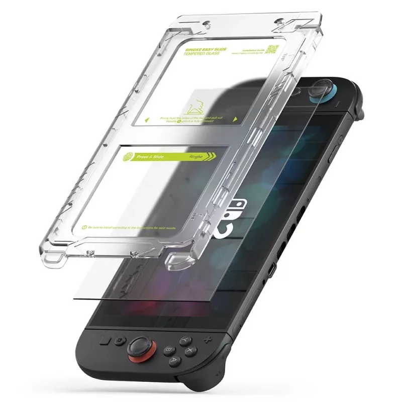 Ringke Easy Slide 2-Pack Tempered Glass Screen Protector for Nintendo Switch 2 Clear