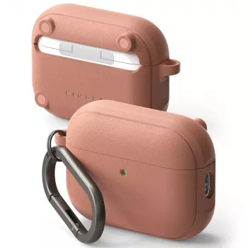 Ringke Onyx Magnetic maciņš Apple AirPods Pro 3, saderīgs ar MagSafe, ar karabīni, Constant Coral krāsā