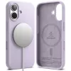 Ringke silikona magnētiskais MagSafe apvalks iPhone 17, gaiši violets