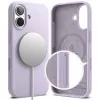 Ringke silikona magnētiskais MagSafe apvalks iPhone 17, gaiši violets