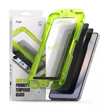 Ringke Easy Slide 2-Pack Privacy rūdīta stikla ekrāna aizsargs Samsung Galaxy S26