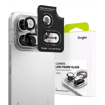 Ringke kameras rāmja aizsargs 2 komplektā Nothing Phone (4a) Pro, melns