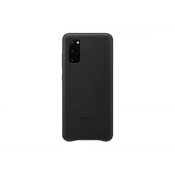Samsung Galaxy S20 Leather Cover Black
