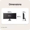 LG 34U601B-B.AEUQ 34 collu UltraWide WQHD 1800R izliekts IPS monitors, 120Hz, HDR10, AMD FreeSync Premium