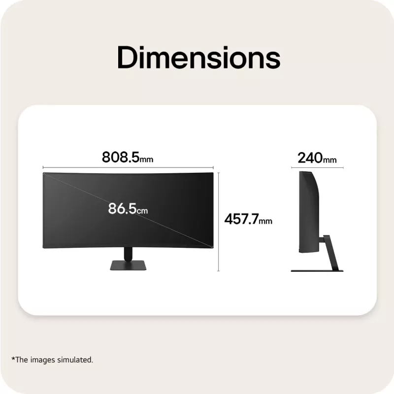 LG 34U601B-B.AEUQ 34 collu UltraWide WQHD 1800R izliekts IPS monitors, 120Hz, HDR10, AMD FreeSync Premium