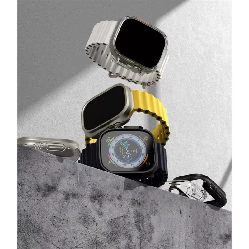 Ringke Slim 2-Pack Apple Watch Ultra (49 mm) Clear & Titanium Grey