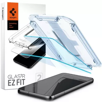 Spigen Glas.tR EZ Fit rūdīta stikla ekrāna aizsargs Samsung Galaxy S23 (2 iepakojumā) Caurspīdīgs