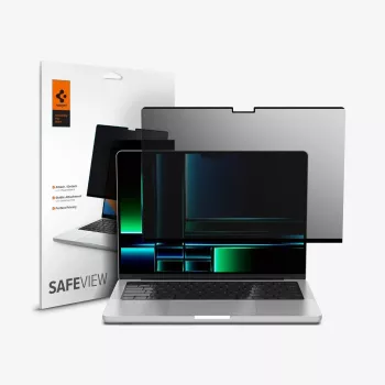 Spigen Safe View Privātuma ekrāna filtrs MacBook Pro 14 collu (2021-2026)