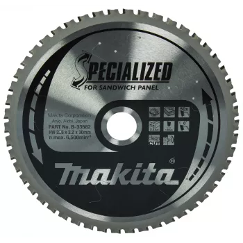 Makita Specialized B-33582 ripzāģa asmens sendviča paneļiem, 235 x 30 mm, 50 zobi