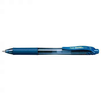 Pentel EnerGel X izvelkamā šķidrā gēla pildspalva - tumši zila - 0,7 mm - vidējs gals - abpusēja