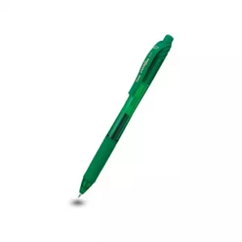 Pentel EnerGel X izvelkamā gēla pildspalva - zaļa tinte - 0,7 mm vidējs gals - plastmasas korpuss - abpusēja