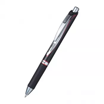 Pentel EnerGel Gēla Rullīšpildspalva 0.35mm Sarkana Dokumentu Droša