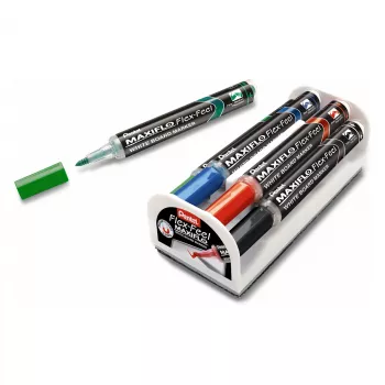 Pentel Maxiflo Flex-Feel Baltās tāfeles marķieris MWL5SBF-CX Zils
