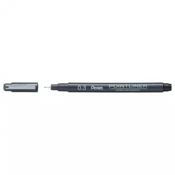 Pentel Pointliner Fineliner Black 0.3 mm