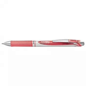 Pentel EnerGel BL77 izvelkamā gēla pildspalva - Rozā - Koraļļu - Sudraba - Apaļa - 0,7 mm - Uz ūdens bāzes izgatavota tinte