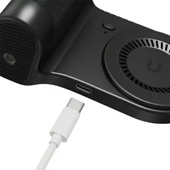 ENERGEA MagCam Grip PG-MCG5K-BLK Magnētiskais telefona satvērējs ar 5000mAh barošanas banku, Melns