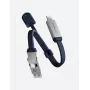 ENERGEA Sheath Key 2-in-1 USB-C uz USB-C/USB-A kabelis 15cm Zils 60W 480Mbps