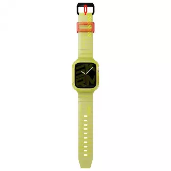 Skinarma Saido 2-in-1 Apple Watch Siksniņa un Maciņš 45/44mm Neon Yellow