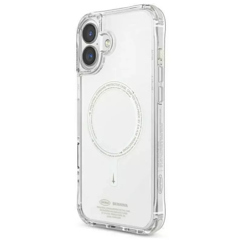 SKINARMA Saido Case for iPhone 16 6.1 inch Magnetic Charging Green (Niteglow)