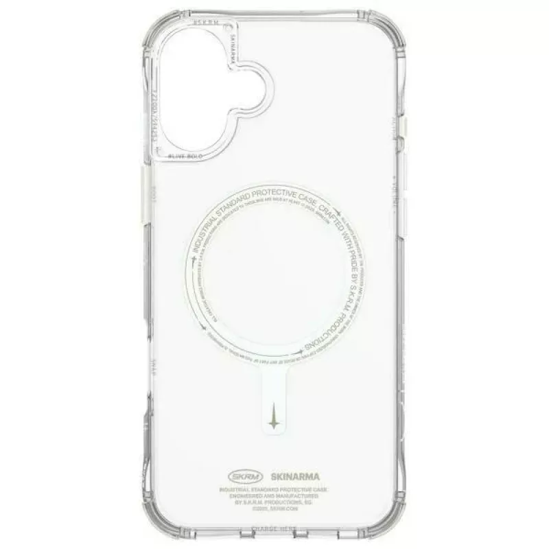 SKINARMA Saido Case for iPhone 16 6.1 inch Magnetic Charging Green (Niteglow)