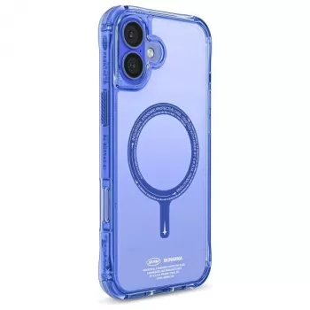 SKINARMA Saido Maciņš iPhone 16 Plus 6.7 collu magnētiskai uzlādei Zils