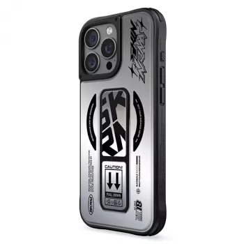 SKINARMA Kira Kobai iPhone 16 Pro 6.3 collu magnētiskā uzlādes satvēriena statīva maciņš Chrome
