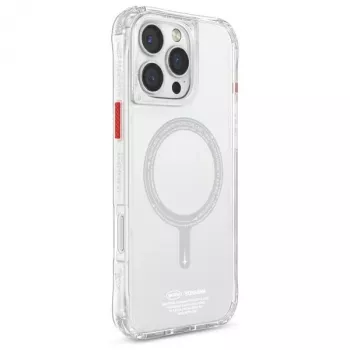 SKINARMA Saido Magnetic Charging Case for iPhone 16 Pro Max 6.9 inch Clear