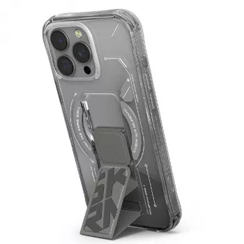 SKINARMA Helio Maciņš iPhone 16 Pro Max 6.9 collu magnētiskā uzlāde + satvēriena statīvs titāns