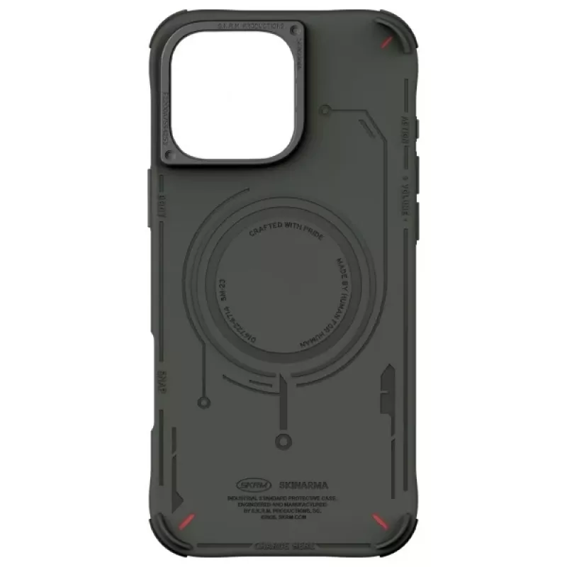 Skinarma Mecha Case for iPhone 16 Pro 6.3 inch Magnetic Charging Olive