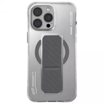 Skinarma Axon Macītis iPhone 16 Pro 6,3 collu Magnētiskā uzlāde + Satvēriena statīvs Titāns