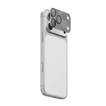 Skinarma Sonix Full Aluminium Camera Lens Protector for iPhone 17 Pro - Silver
