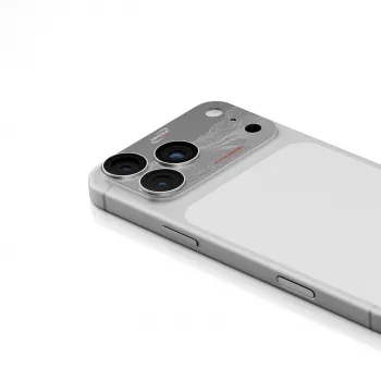 Skinarma Sonix Full Aluminium Camera Lens Protector for iPhone 17 Pro - Silver