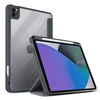 UNIQ Moven Maciņš iPad Pro 11 (2021/2020) un iPad Air 10.9 (2022/2020) ar pretmikrobu aizsardzību - Ogles Pelēks
