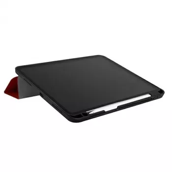 UNIQ Transforma Folio Case iPad Pro 11 collu (2021/2020) un iPad Air 10,9 collu (2022/2020) ar pretmikrobu aizsardzību, koraļļsarkans