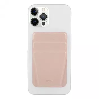 UNIQ Lyft Magnetic Phone Stand and Card Holder Pink