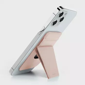 UNIQ Lyft Magnetic Phone Stand and Card Holder Pink