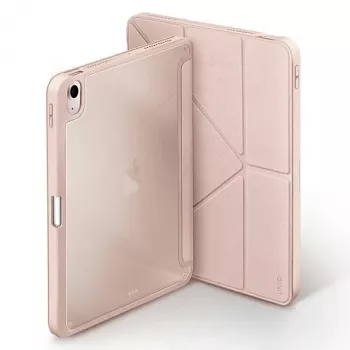UNIQ Moven Antimicrobial Folio Case for iPad Air 10.9 inch (2020/2022) and iPad Air 11 inch (M2 2024) - Blush Pink